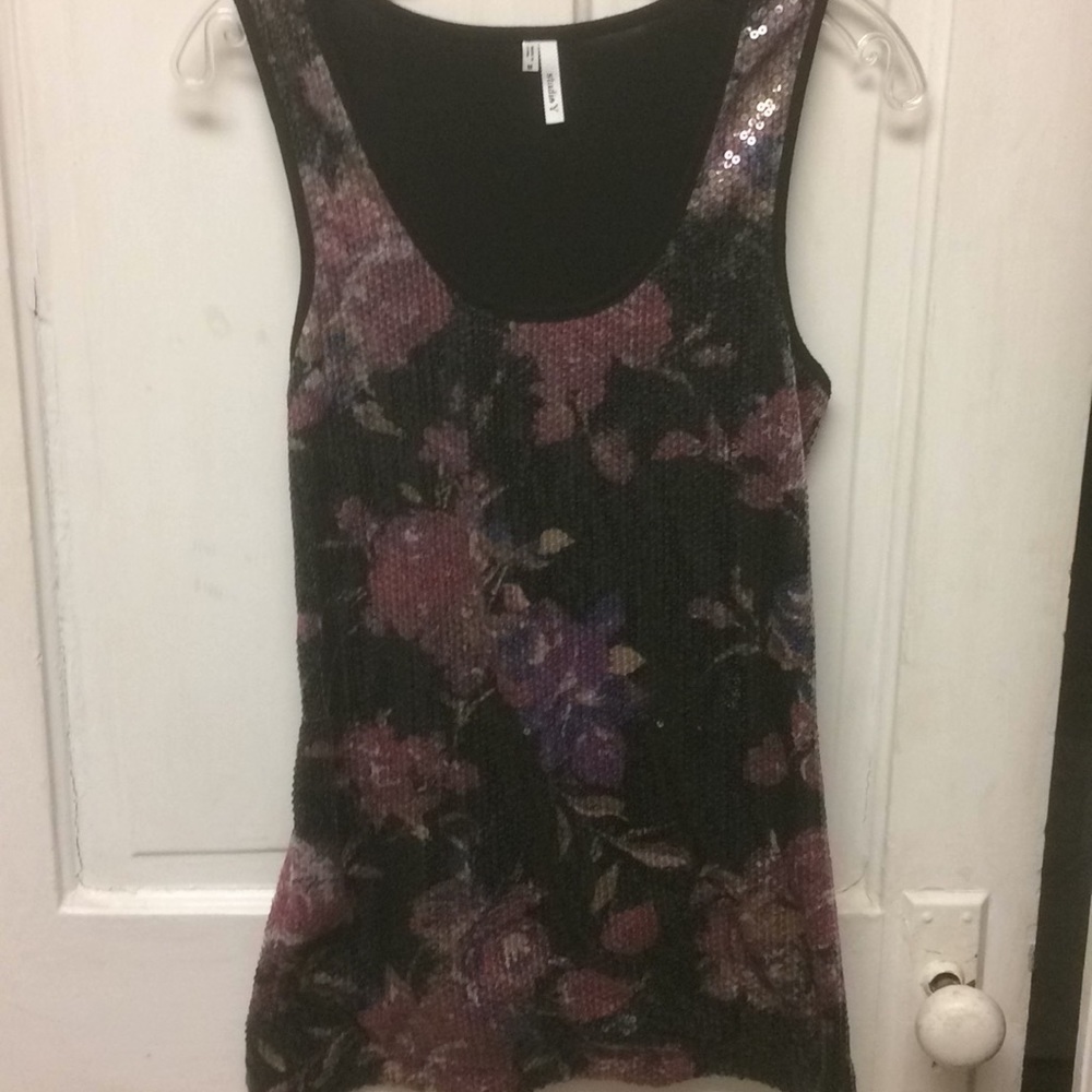 StudioY Razorback Tank with Sequins